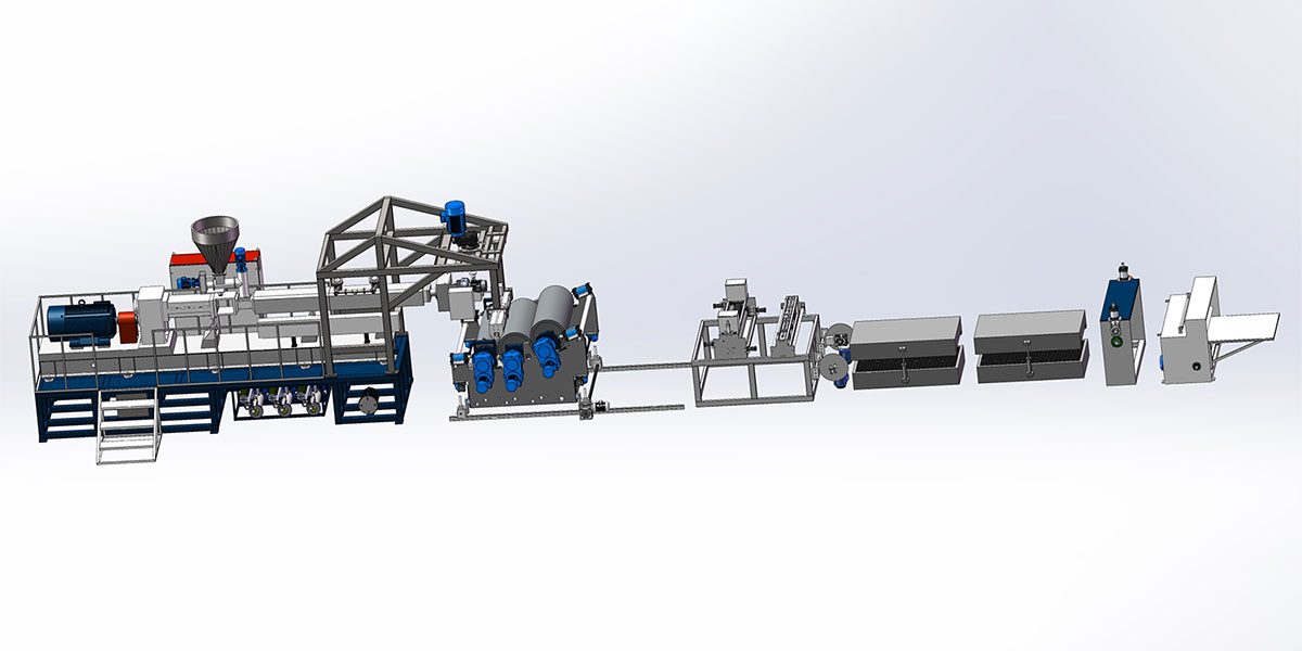 PLA, PBAT,PBS Degradable SheetRolls Sheet Extrusion Production  Line Equipment